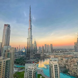  Appartement Prestige Living 2br With Full Burj Khalifa And Fountain View By